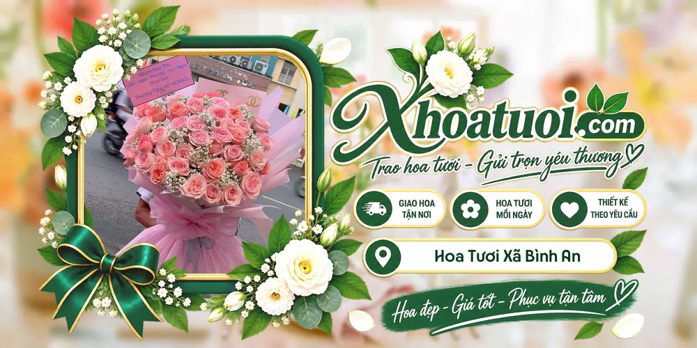 Hoa tươi Xã Bình An, Ninh Bình giao tận nơi và thiết kế theo yêu cầu