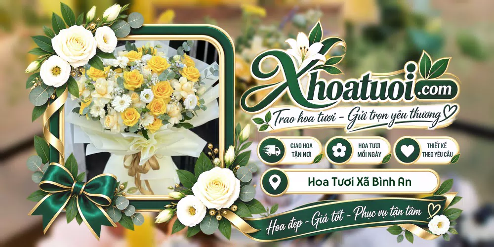 Hoa tươi Xã Bình An, An Giang giao tận nơi và thiết kế theo yêu cầu