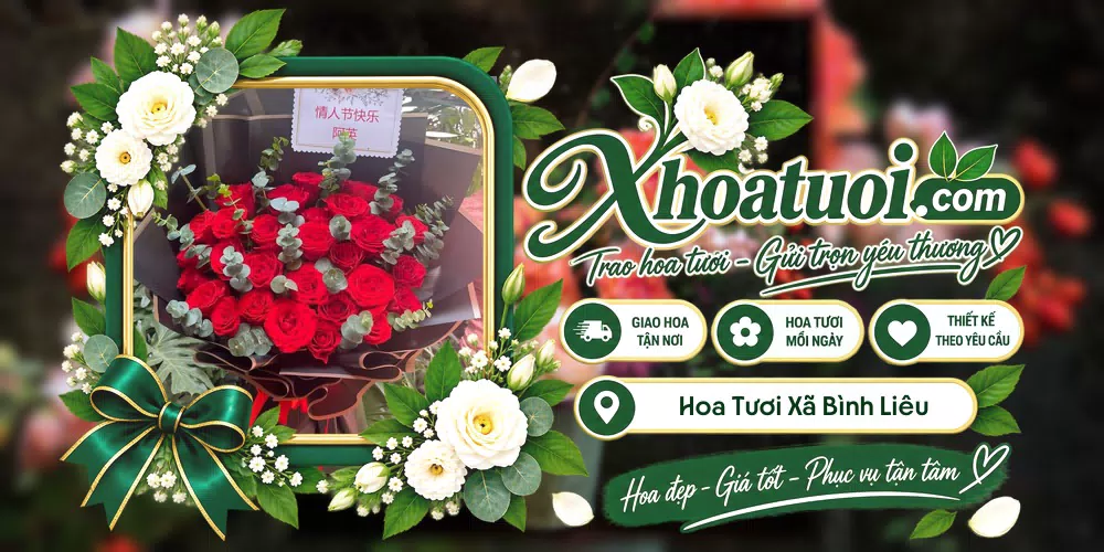 Hoa tươi Xã Bình Liêu, Quảng Ninh giao tận nơi và thiết kế theo yêu cầu