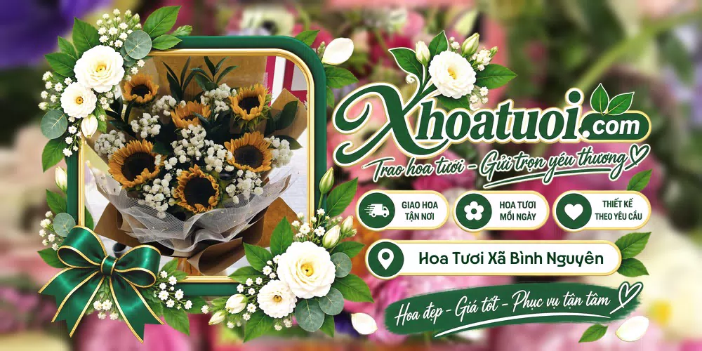Hoa tươi Xã Bình Nguyên, Hưng Yên giao tận nơi và thiết kế theo yêu cầu