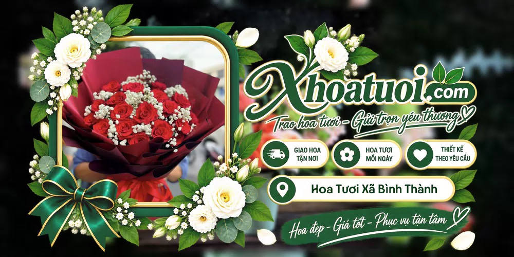 Hoa tươi Xã Bình Thành, Đồng Tháp giao tận nơi và thiết kế theo yêu cầu