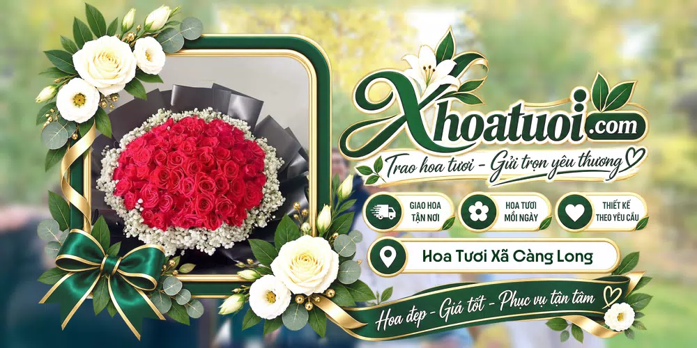 Hoa tươi Xã Càng Long, Vĩnh Long giao tận nơi và thiết kế theo yêu cầu