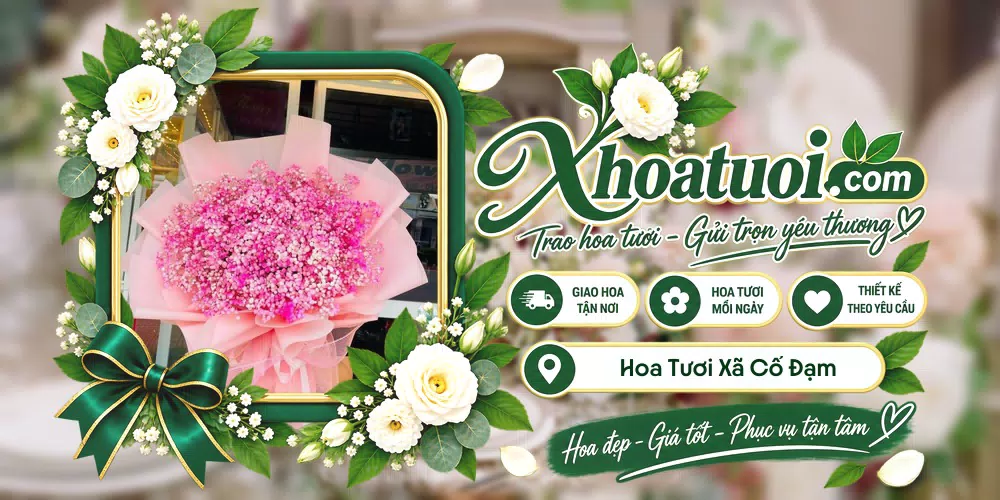 Hoa tươi Xã Cổ Đạm, Hà Tĩnh giao tận nơi và thiết kế theo yêu cầu
