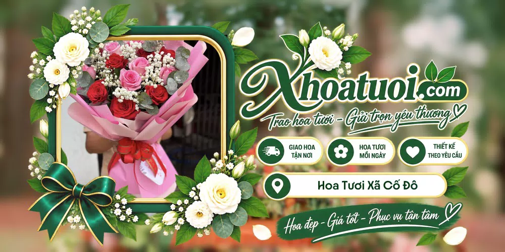 Hoa tươi Xã Cổ Đô, Hà Nội giao tận nơi và thiết kế theo yêu cầu
