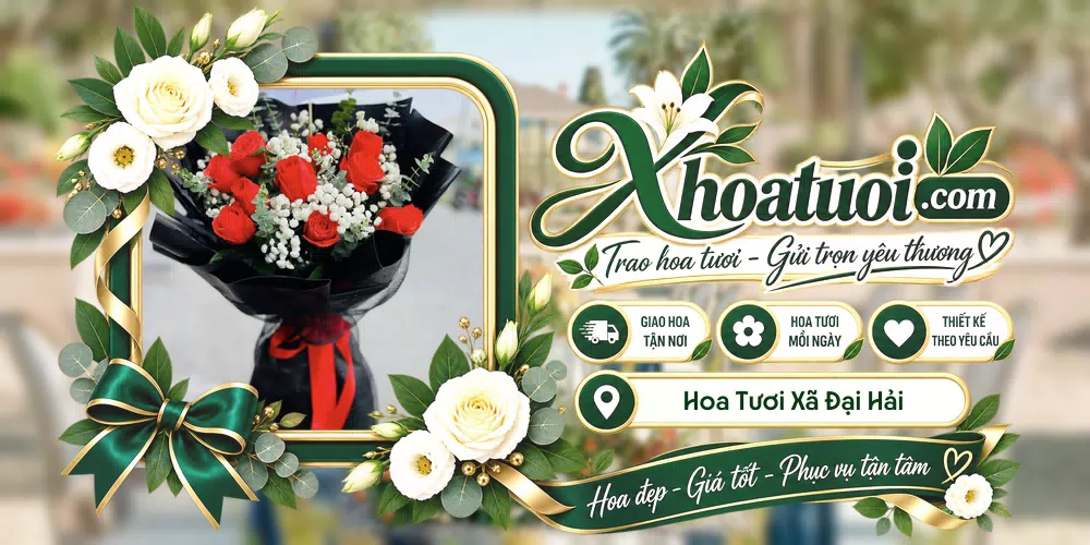 Hoa tươi Xã Đại Hải, Cần Thơ giao tận nơi và thiết kế theo yêu cầu