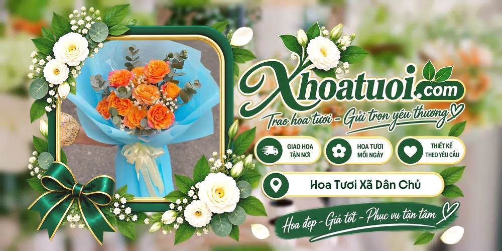 Hoa tươi Xã Dân Chủ, Phú Thọ giao tận nơi và thiết kế theo yêu cầu