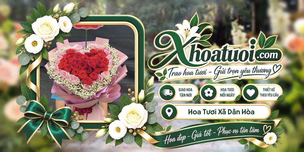 Hoa tươi Xã Dân Hòa, Hà Nội giao tận nơi và thiết kế theo yêu cầu