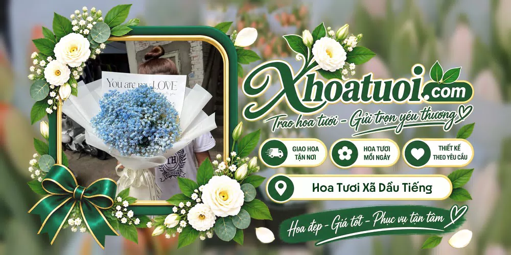 Hoa tươi Xã Dầu Tiếng, Hồ Chí Minh giao tận nơi và thiết kế theo yêu cầu