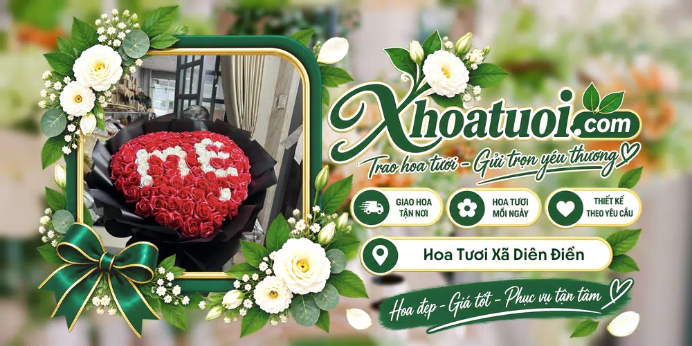Hoa tươi Xã Diên Điền, Khánh Hòa giao tận nơi và thiết kế theo yêu cầu