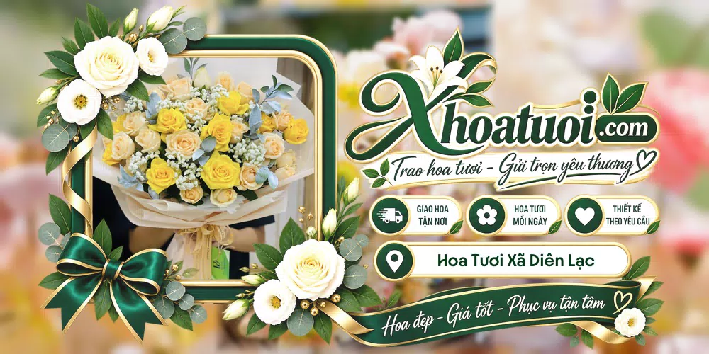 Hoa tươi Xã Diên Lạc, Khánh Hòa giao tận nơi và thiết kế theo yêu cầu