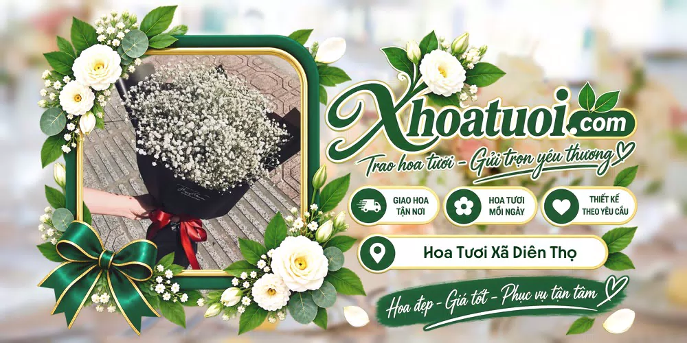 Hoa tươi Xã Diên Thọ, Khánh Hòa giao tận nơi và thiết kế theo yêu cầu