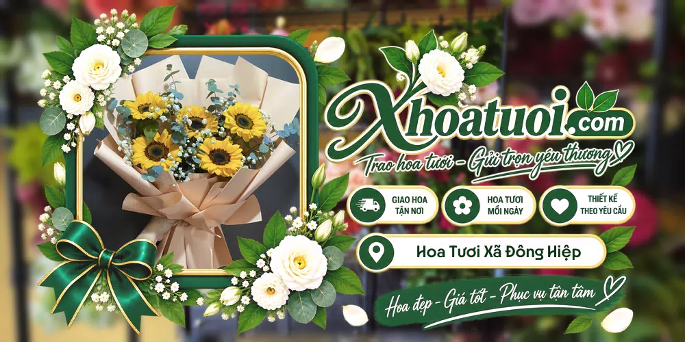 Hoa tươi Xã Đông Hiệp, Cần Thơ giao tận nơi và thiết kế theo yêu cầu