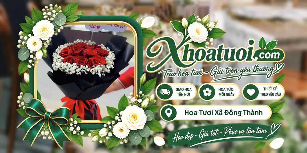 Hoa tươi Xã Đông Thành, Tây Ninh giao tận nơi và thiết kế theo yêu cầu