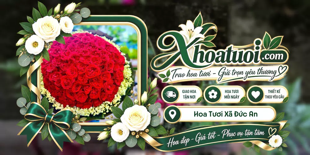 Hoa tươi Xã Đức An, Lâm Đồng giao tận nơi và thiết kế theo yêu cầu