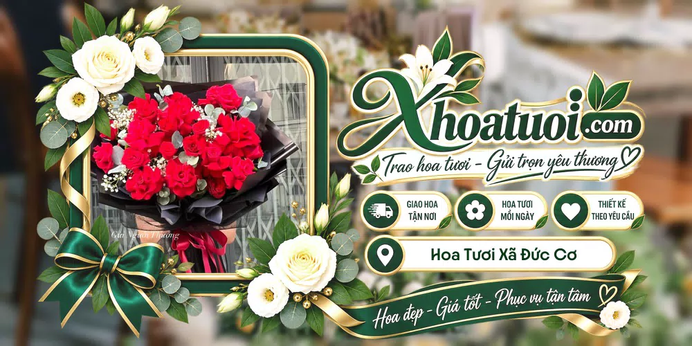 Hoa tươi Xã Đức Cơ, Gia Lai giao tận nơi và thiết kế theo yêu cầu