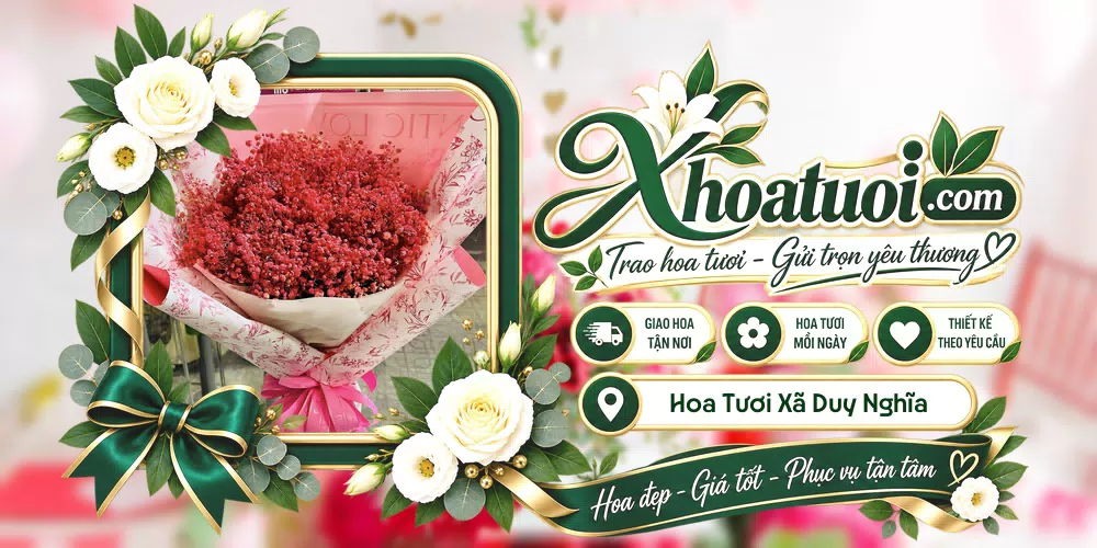 Hoa tươi Xã Duy Nghĩa, Đà Nẵng giao tận nơi và thiết kế theo yêu cầu