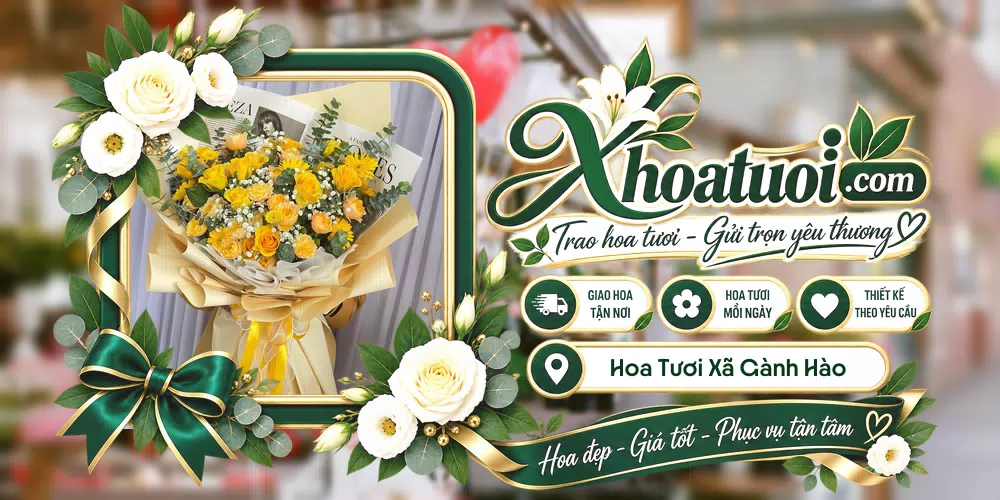 Hoa tươi Xã Gành Hào, Cà Mau giao tận nơi và thiết kế theo yêu cầu