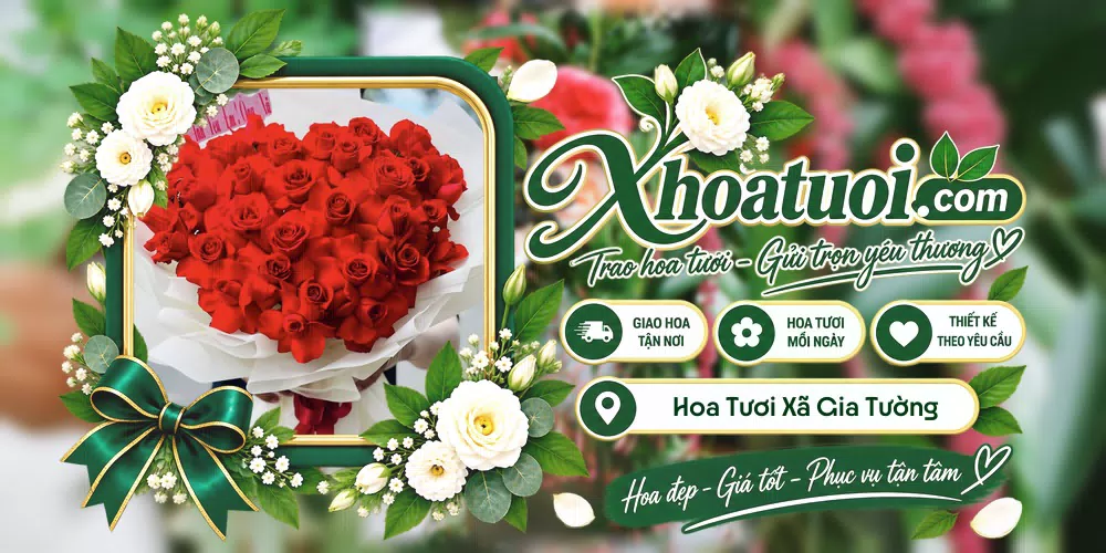 Hoa tươi Xã Gia Tường, Ninh Bình giao tận nơi và thiết kế theo yêu cầu