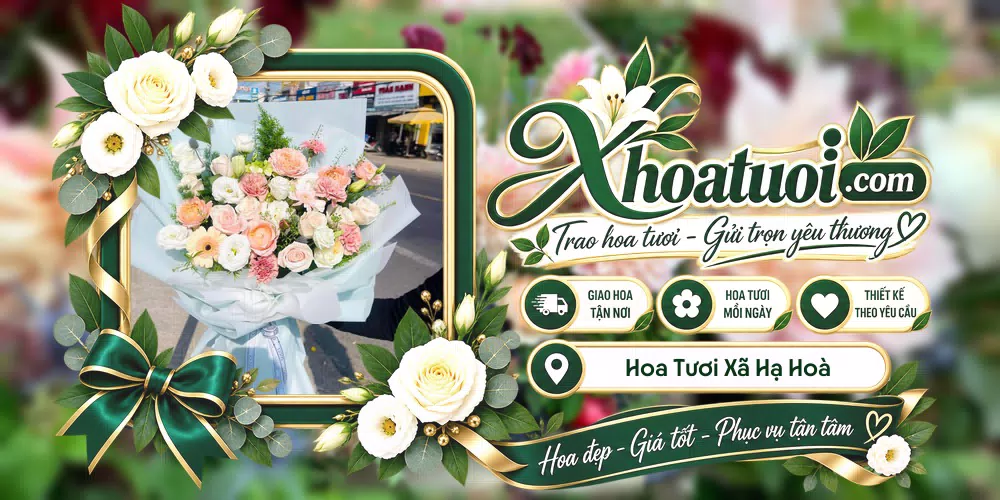 Hoa tươi Xã Hạ Hoà, Phú Thọ giao tận nơi và thiết kế theo yêu cầu
