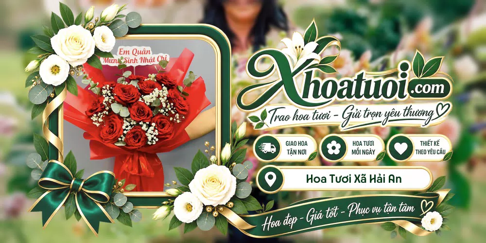 Hoa tươi Xã Hải An, Ninh Bình giao tận nơi và thiết kế theo yêu cầu