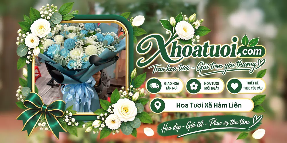 Hoa tươi Xã Hàm Liên, Lâm Đồng giao tận nơi và thiết kế theo yêu cầu