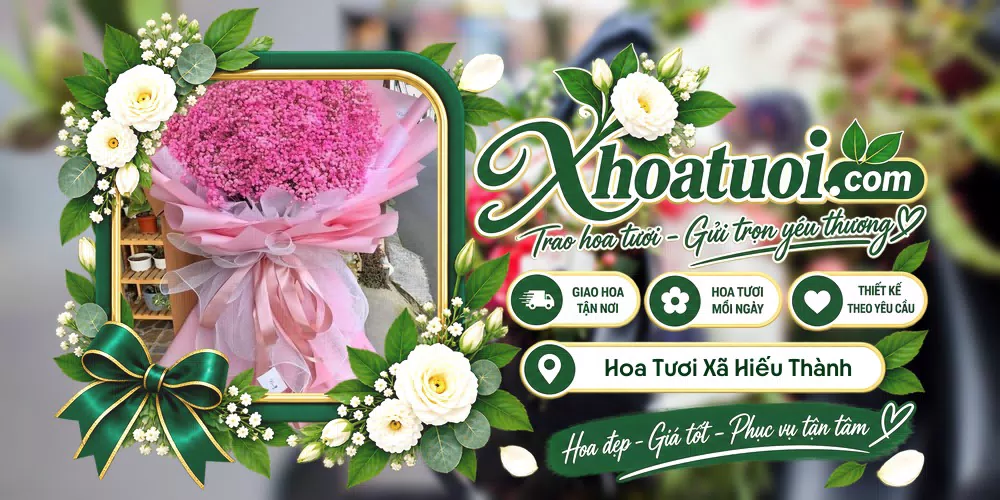 Hoa tươi Xã Hiếu Thành, Vĩnh Long giao tận nơi và thiết kế theo yêu cầu