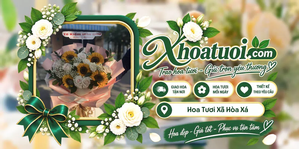 Hoa tươi Xã Hòa Xá, Hà Nội giao tận nơi và thiết kế theo yêu cầu