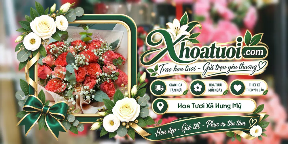 Hoa tươi Xã Hưng Mỹ, Cà Mau giao tận nơi và thiết kế theo yêu cầu