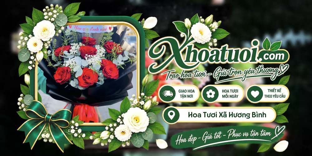 Hoa tươi Xã Hương Bình, Hà Tĩnh giao tận nơi và thiết kế theo yêu cầu