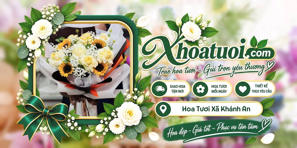 Hoa tươi Xã Khánh An, Cà Mau giao tận nơi và thiết kế theo yêu cầu