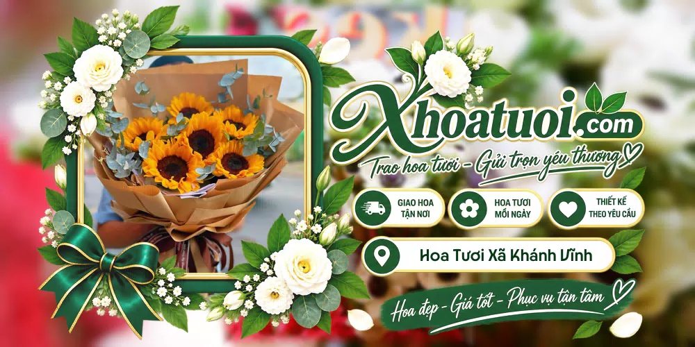 Hoa tươi Xã Khánh Vĩnh, Khánh Hòa giao tận nơi và thiết kế theo yêu cầu