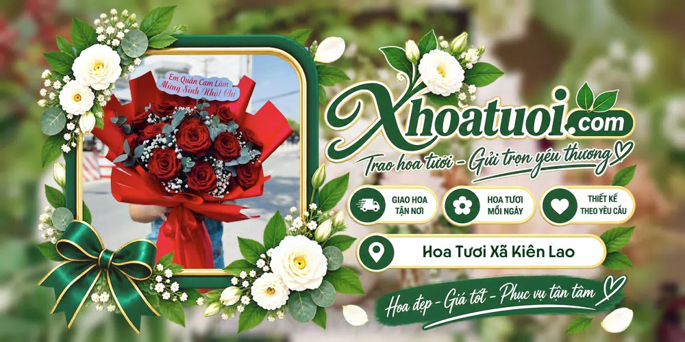 Hoa tươi Xã Kiên Lao, Bắc Ninh giao tận nơi và thiết kế theo yêu cầu