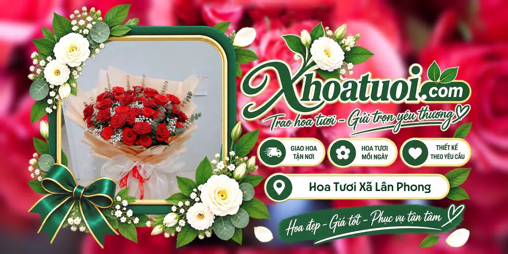 Hoa tươi Xã Lân Phong, Quảng Ngãi giao tận nơi và thiết kế theo yêu cầu