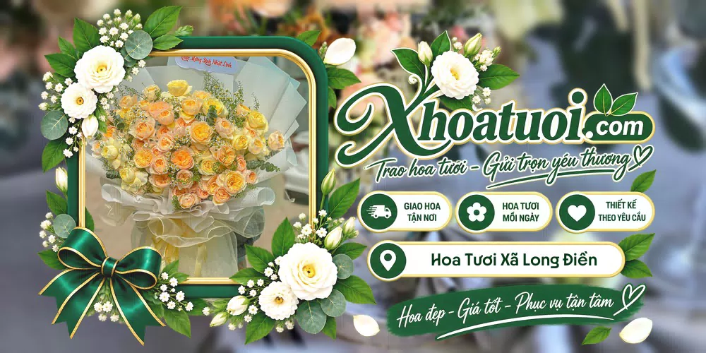 Hoa tươi Xã Long Điền, Cà Mau giao tận nơi và thiết kế theo yêu cầu