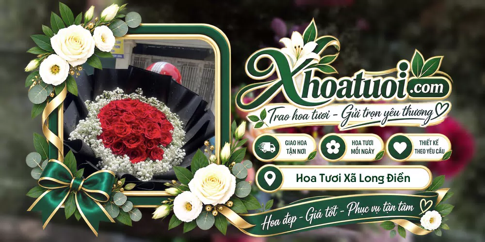 Hoa tươi Xã Long Điền, An Giang giao tận nơi và thiết kế theo yêu cầu
