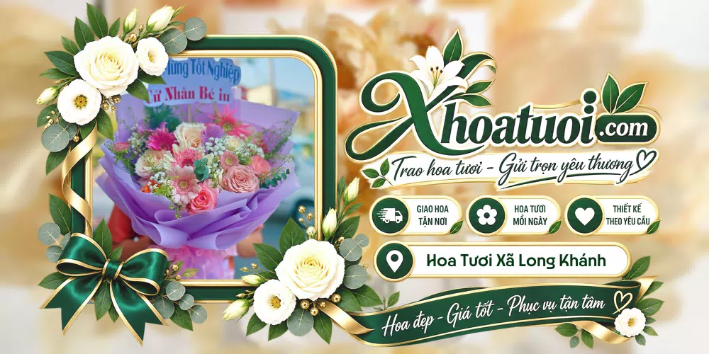 Hoa tươi Xã Long Khánh, Đồng Tháp giao tận nơi và thiết kế theo yêu cầu