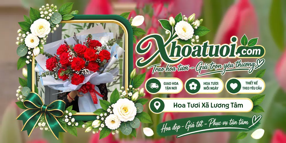 Hoa tươi Xã Lương Tâm, Cần Thơ giao tận nơi và thiết kế theo yêu cầu