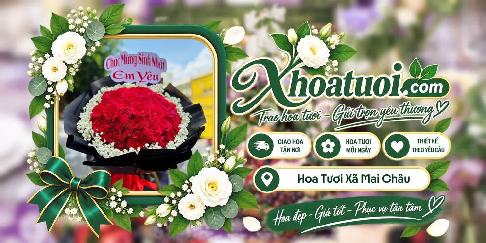 Hoa tươi Xã Mai Châu, Phú Thọ giao tận nơi và thiết kế theo yêu cầu