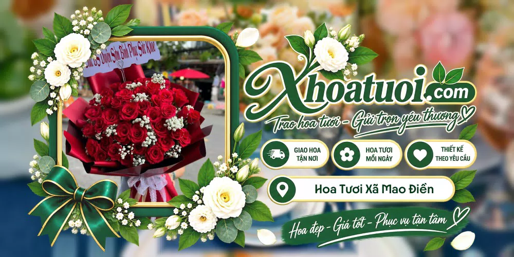 Hoa tươi Xã Mao Điền, Hải Phòng giao tận nơi và thiết kế theo yêu cầu