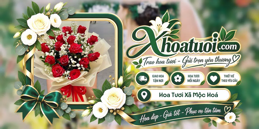 Hoa tươi Xã Mộc Hoá, Tây Ninh giao tận nơi và thiết kế theo yêu cầu