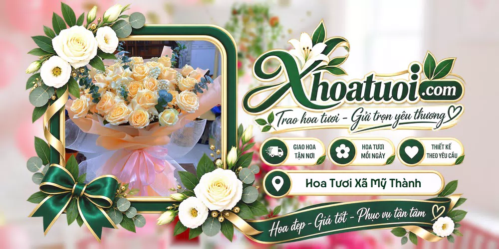 Hoa tươi Xã Mỹ Thành, Đồng Tháp giao tận nơi và thiết kế theo yêu cầu
