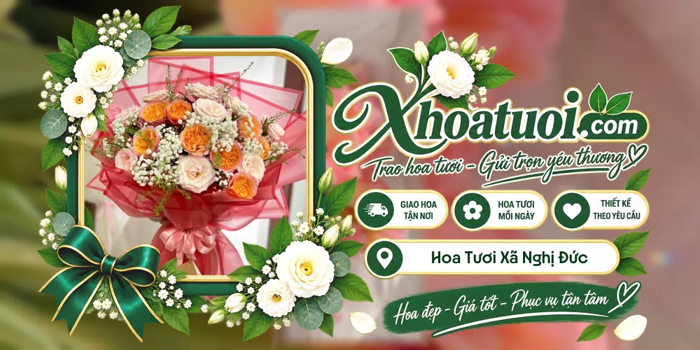 Hoa tươi Xã Nghị Đức, Lâm Đồng giao tận nơi và thiết kế theo yêu cầu