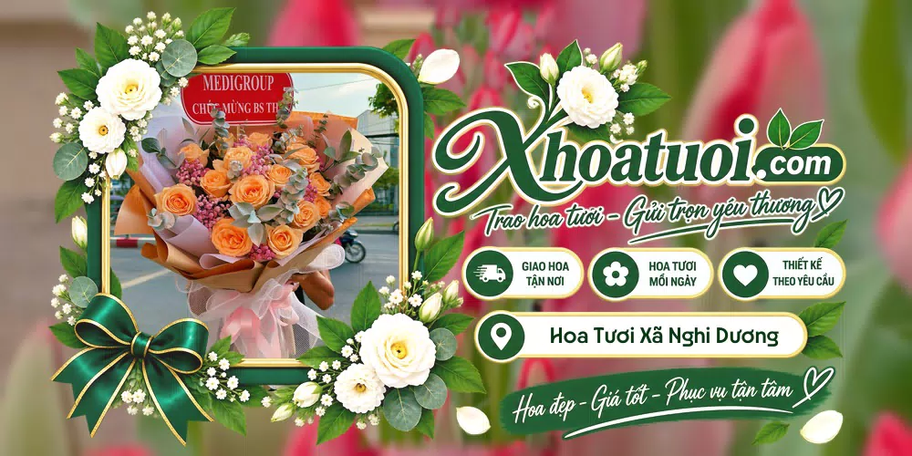 Hoa tươi Xã Nghi Dương, Hải Phòng giao tận nơi và thiết kế theo yêu cầu