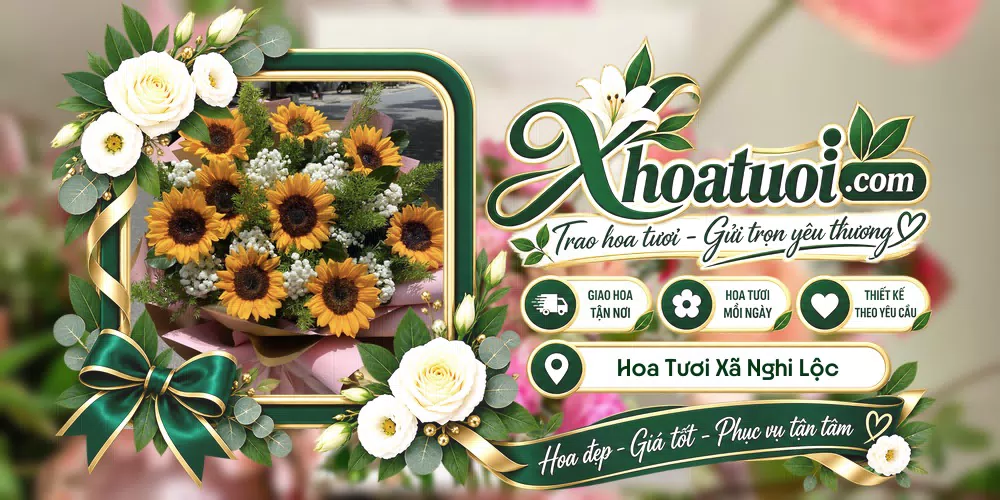 Hoa tươi Xã Nghi Lộc, Nghệ An giao tận nơi và thiết kế theo yêu cầu
