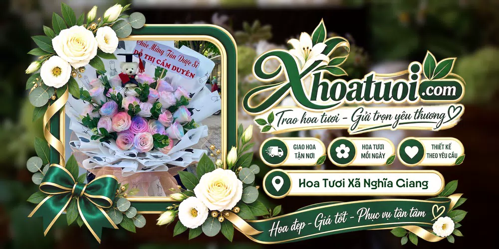 Hoa tươi Xã Nghĩa Giang, Quảng Ngãi giao tận nơi và thiết kế theo yêu cầu