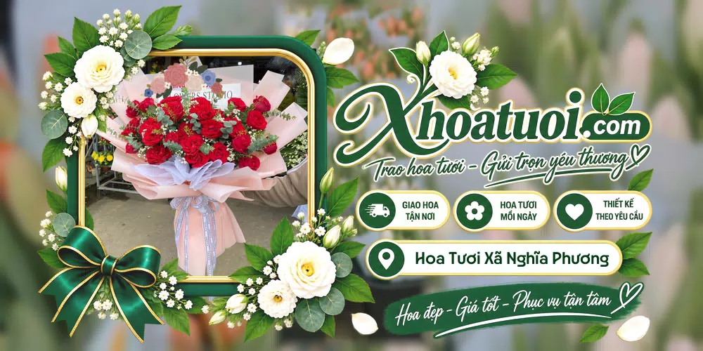 Hoa tươi Xã Nghĩa Phương, Bắc Ninh giao tận nơi và thiết kế theo yêu cầu