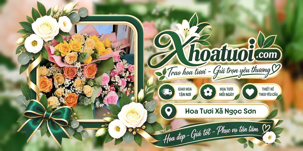 Hoa tươi Xã Ngọc Sơn, Phú Thọ giao tận nơi và thiết kế theo yêu cầu