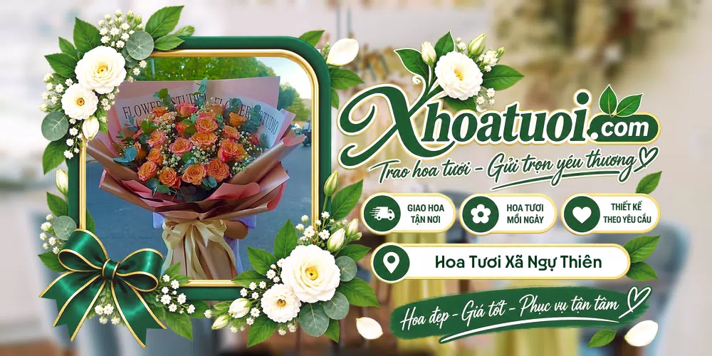 Hoa tươi Xã Ngự Thiên, Hưng Yên giao tận nơi và thiết kế theo yêu cầu
