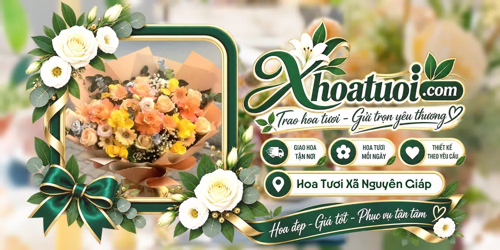 Hoa tươi Xã Nguyên Giáp, Hải Phòng giao tận nơi và thiết kế theo yêu cầu