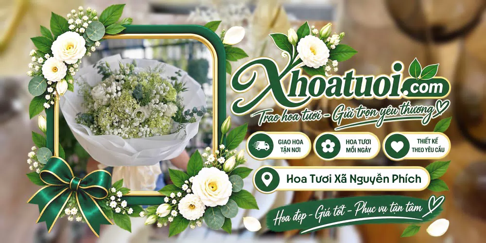 Hoa tươi Xã Nguyễn Phích, Cà Mau giao tận nơi và thiết kế theo yêu cầu